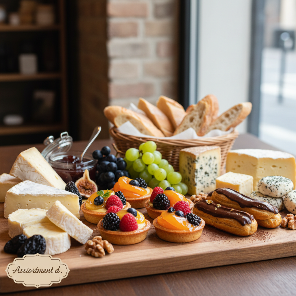 Assortiment d'aliments frais et naturels — légumes colorés, céréales et herbes aromatiques — sur une table en bois, représentant la richesse d'une alimentation diversifiée